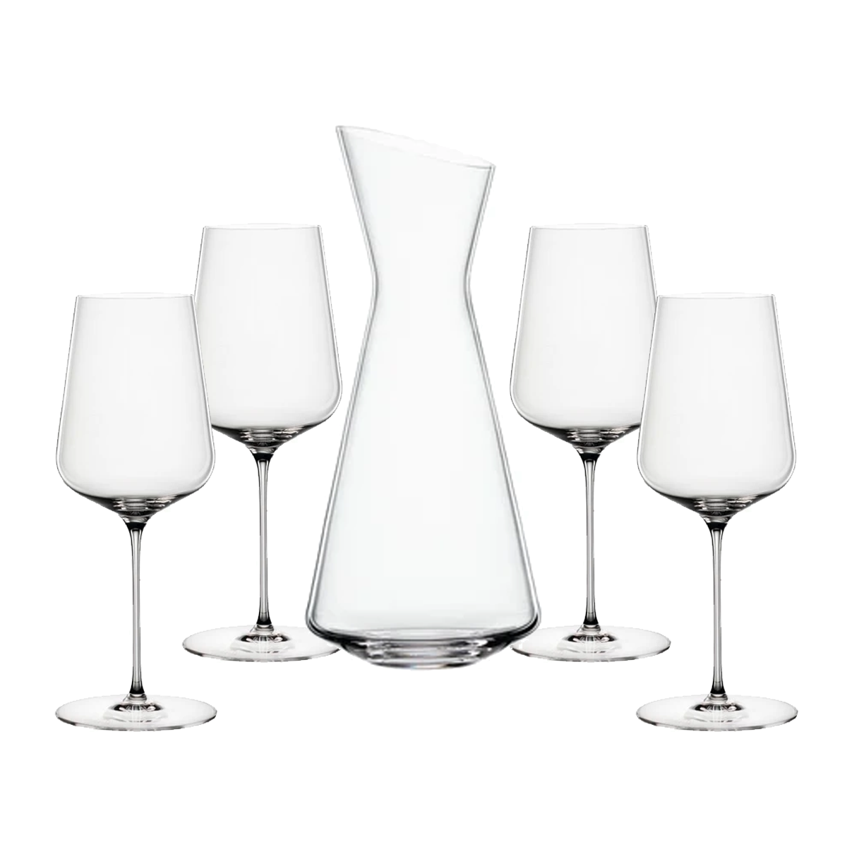 Style Decanter + 4 Definition Universal Wine Glasses