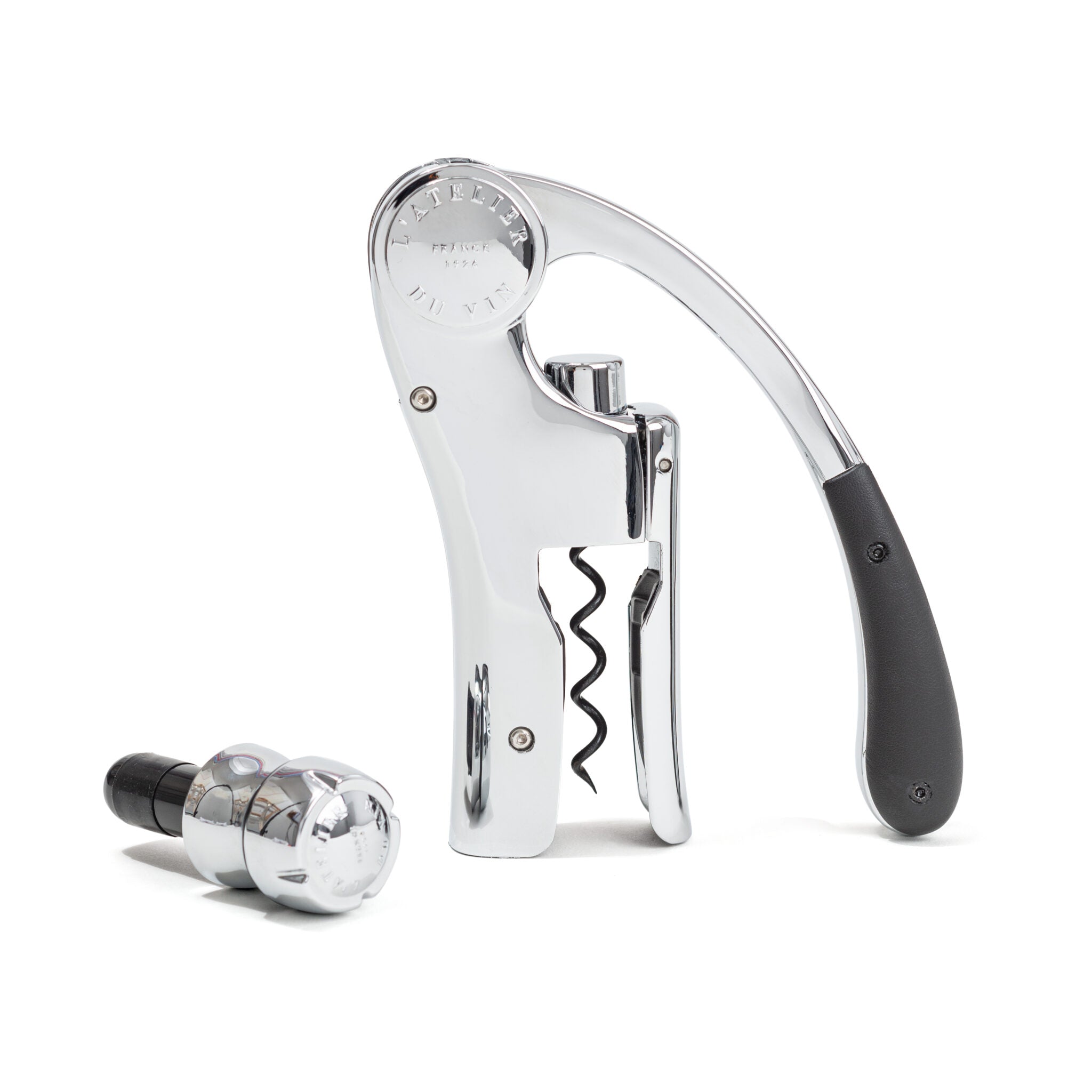 Up & Down Lever Corkscrew & Champagne Stopper Set