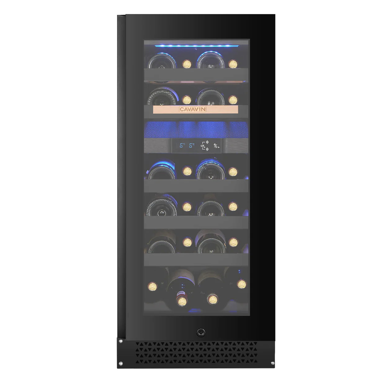 Cavavin Cavavin Vinoa 24 Bottle Dual Zone Wine Cellar Black Glass Door