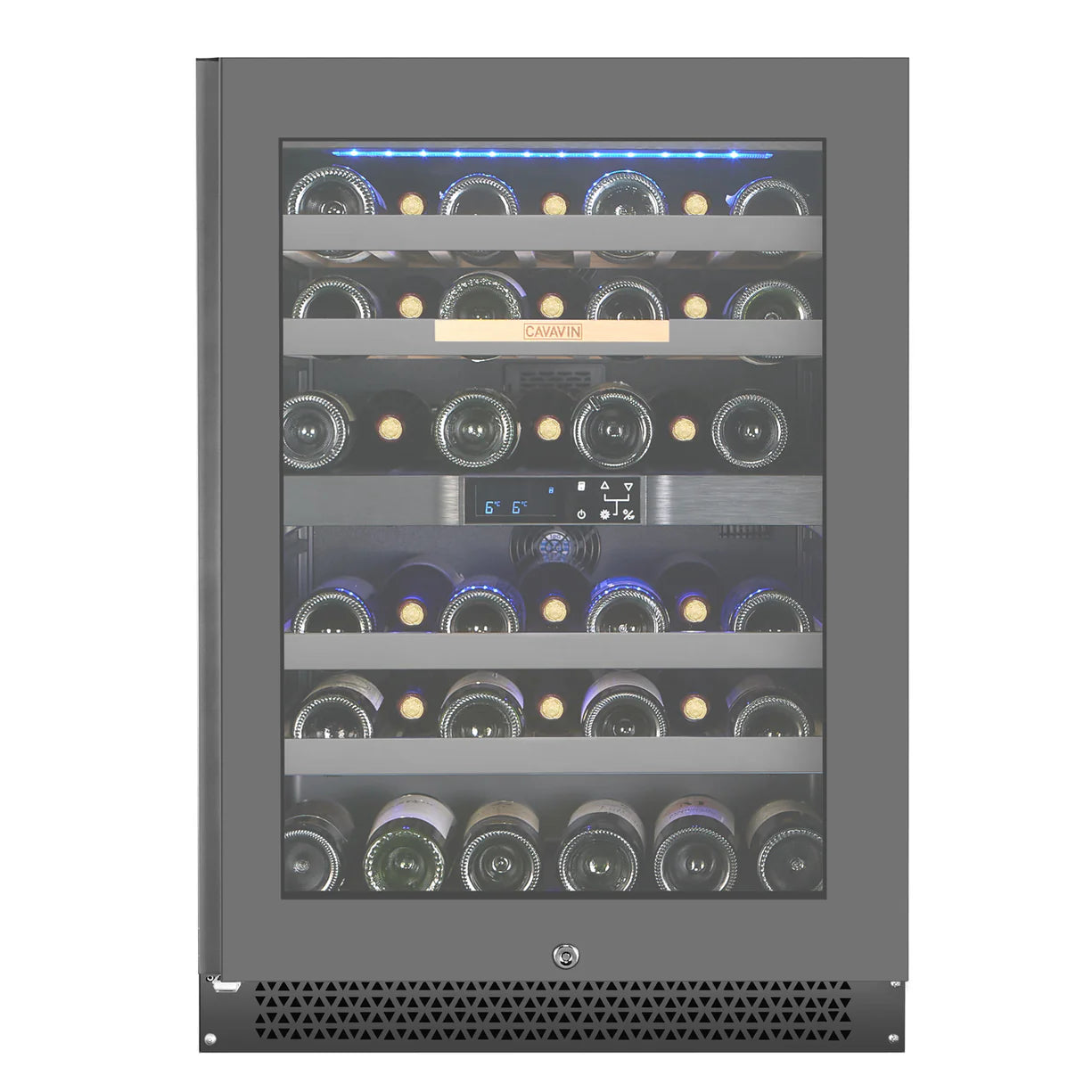 Cavavin Cavavin Vinoa 41 Bottle Dual Zone Wine Cellar Grey Glass Door