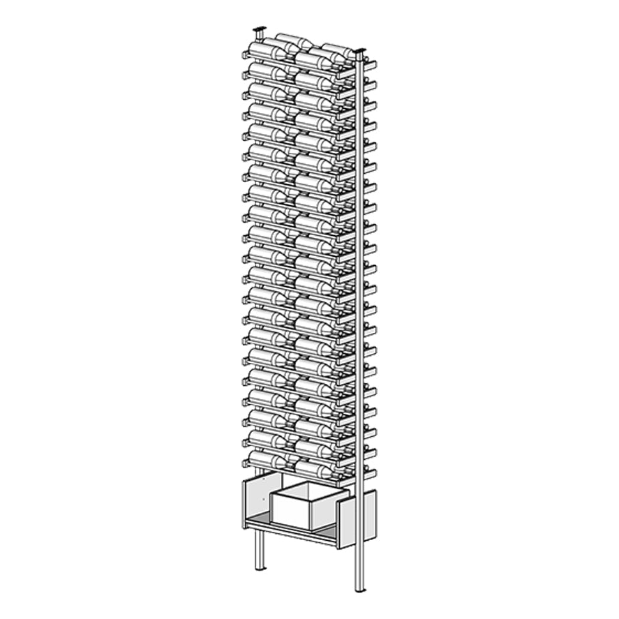 Premier Cru Wine Racks Premier Cru Modern - VinoCase - Double Wide (29 1/2" Wide) - 3 Bottles Deep