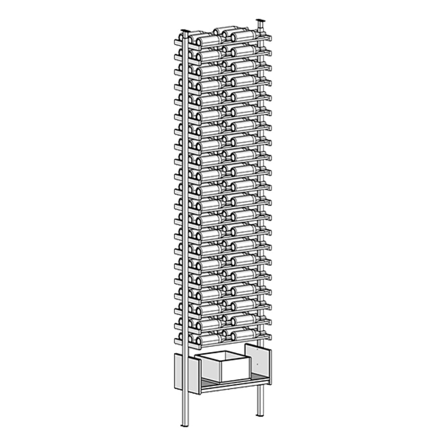 Premier Cru Wine Racks Premier Cru Modern - VinoCase - Double Wide (29 1/2" Wide) - 3 Bottles Deep