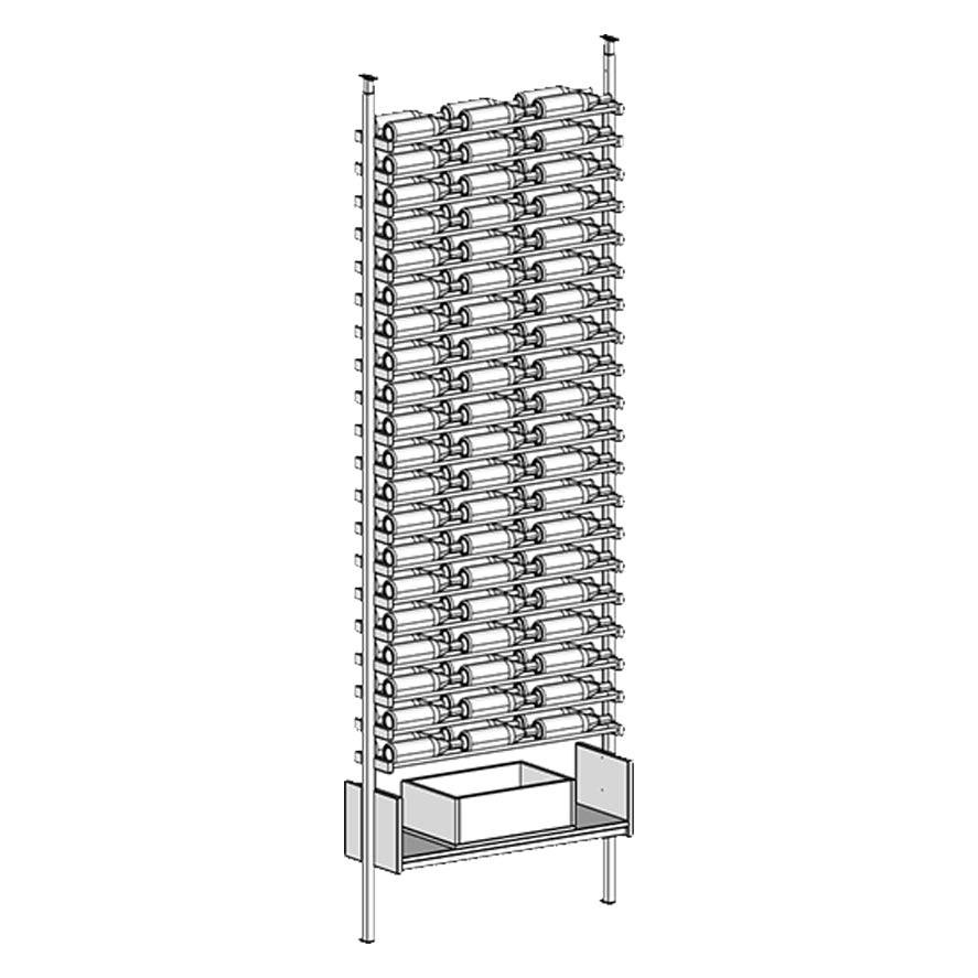 Premier Cru Wine Racks Premier Cru Modern - VinoCase - Triple Wide (41 1/2" Wide) - 2 Bottles Deep