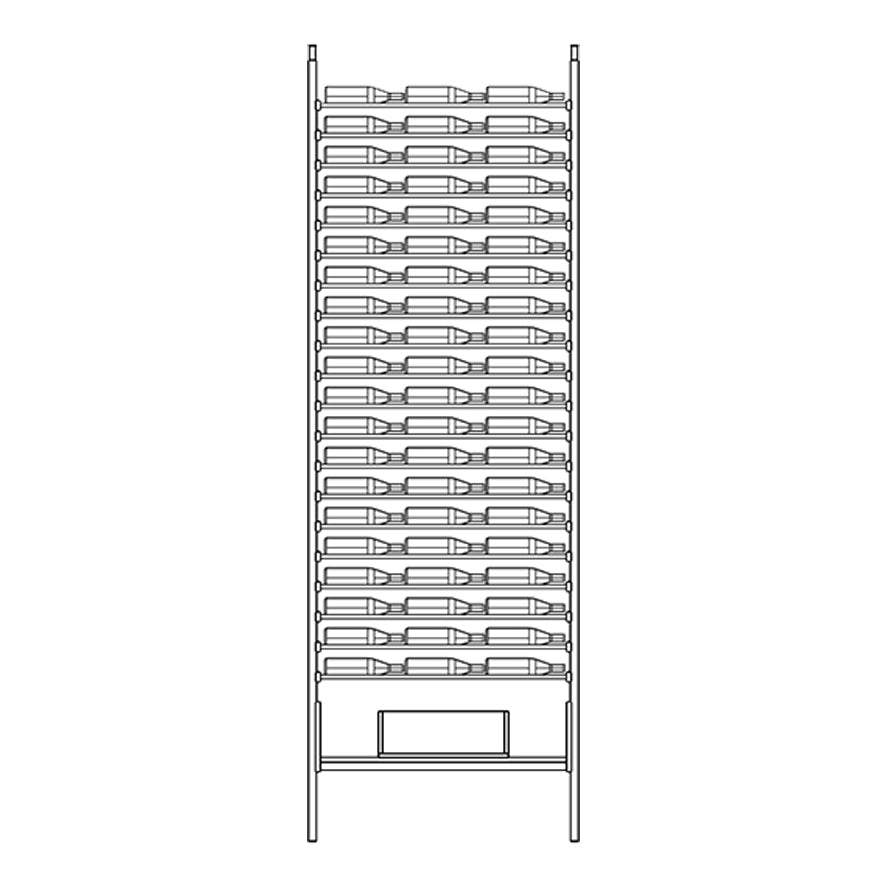 Premier Cru Wine Racks Premier Cru Modern - VinoCase - Triple Wide (41 1/2" Wide) - 3 Bottles Deep