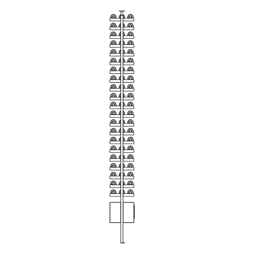 Premier Cru Wine Racks Premier Cru Modern - VinoCase - Double Single Double (73 1/4" Wide) - 3 Bottles Deep