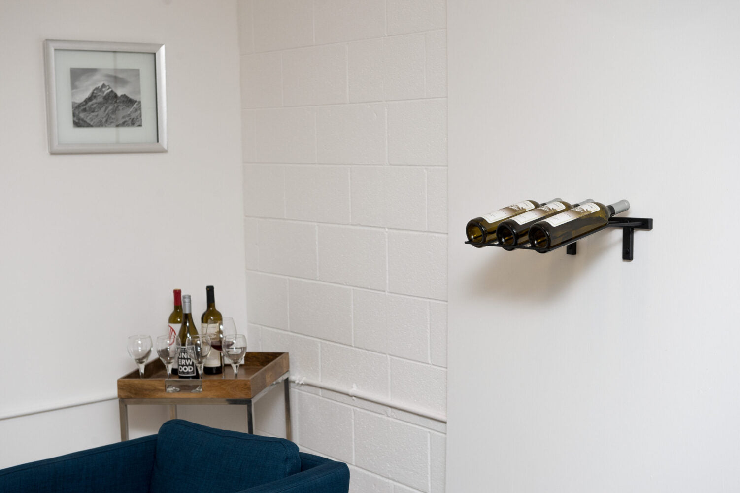 W Series Presentation Row (wall mounted metal wine rack)