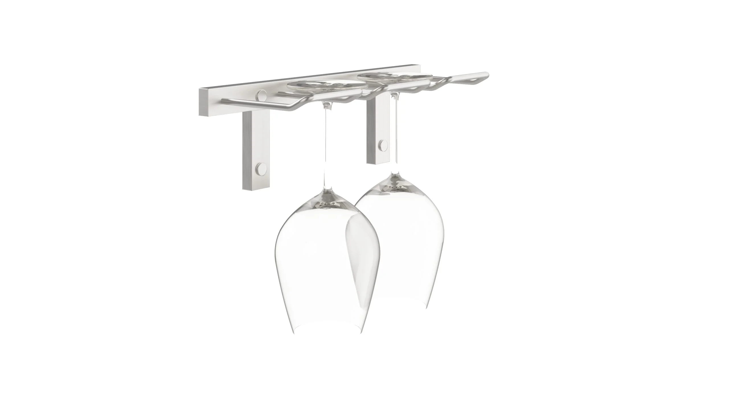 W Series Stemware Rack (metal wall mounted wine glass storage)