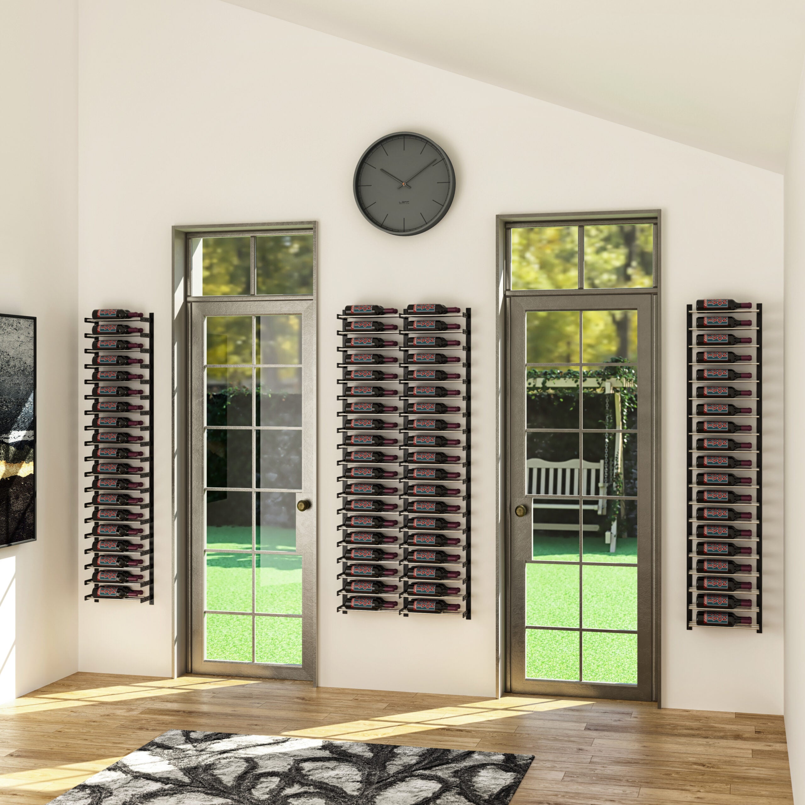 VintageView Evolution Wine Wall 5 1C (wall mounted metal wine rack)