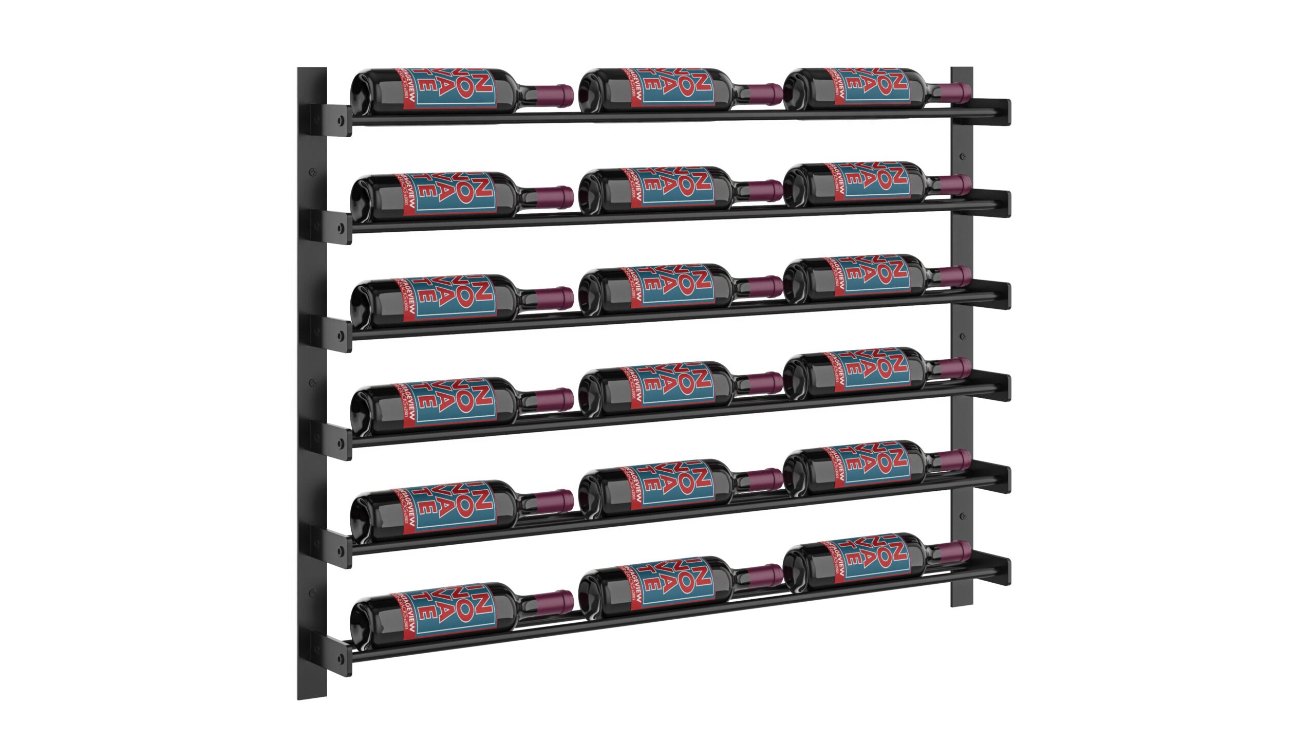 Evolution Wine Wall 30 3C (wall mounted metal wine rack)