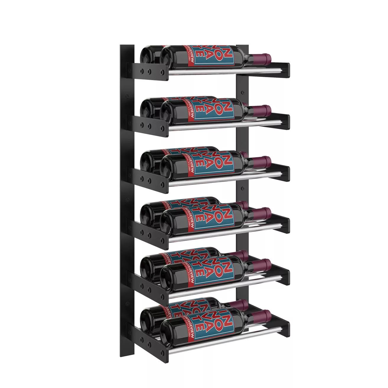 Evolution Wine Wall 30 1C (wall mounted metal wine rack)