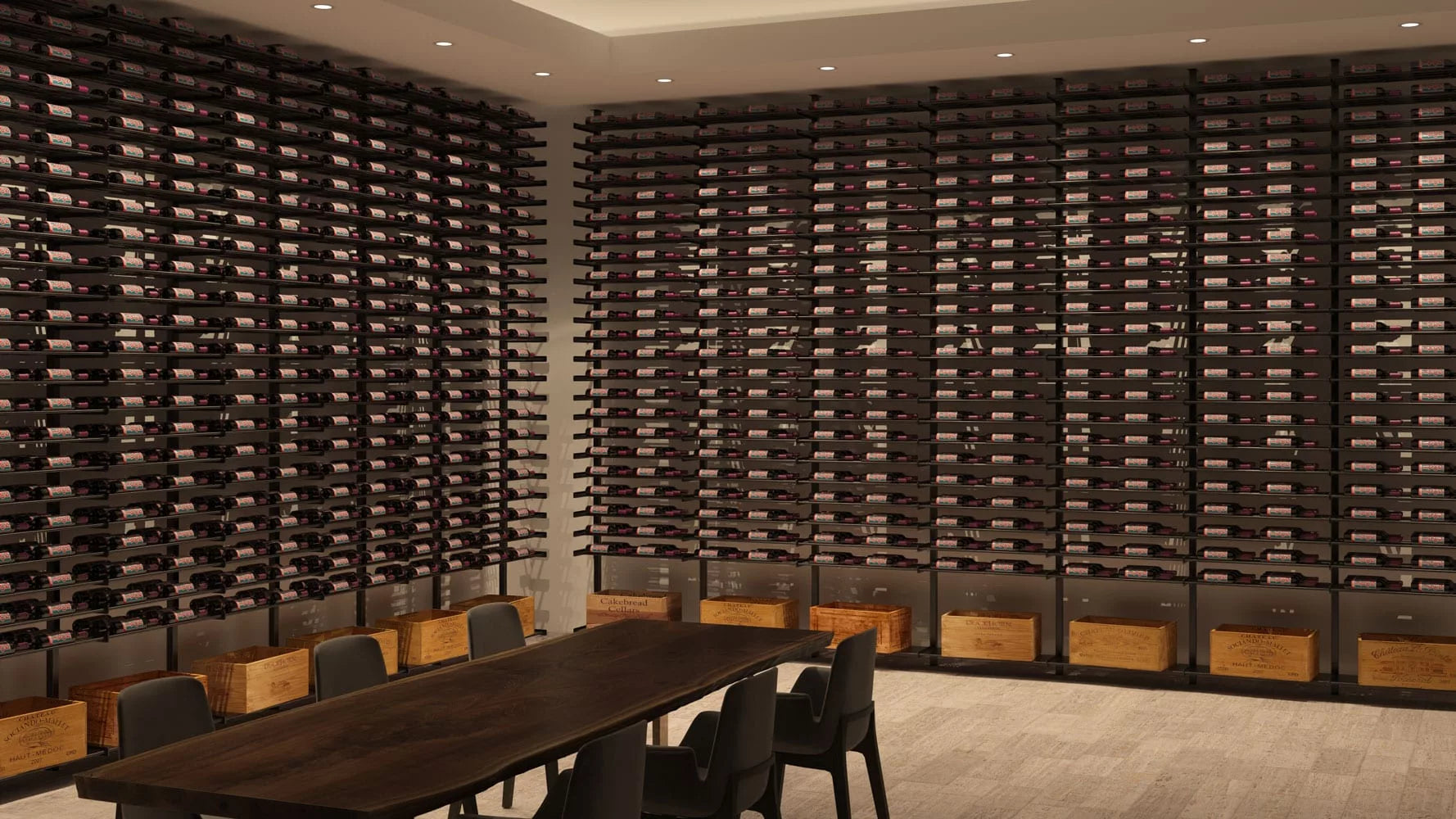 Evolution Double Sided Wine Wall Post Kit 10 3C (floor-to-ceiling wine rack system)