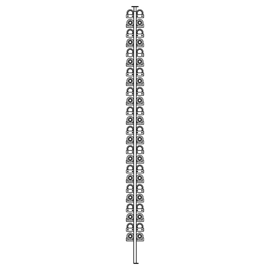Black and white illustration of a flute on a white background