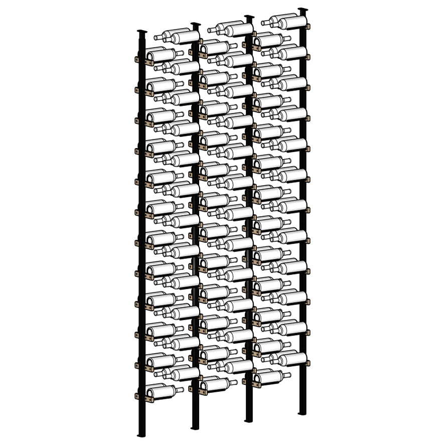 Premier Cru Wine Racks Premier Cru Modern - ZeroGravity - Three Racks (60 1/2" Wide) - 2 Bottles Deep