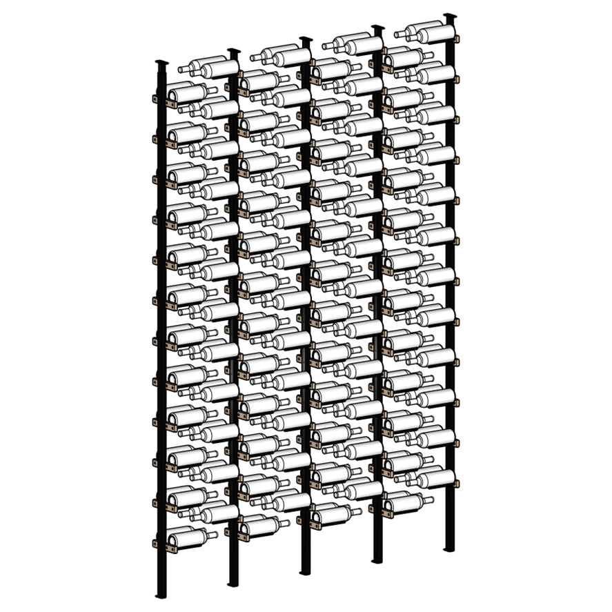 Premier Cru Wine Racks Premier Cru Modern - ZeroGravity - Four Racks (21" Wide) - 2 Bottles Deep