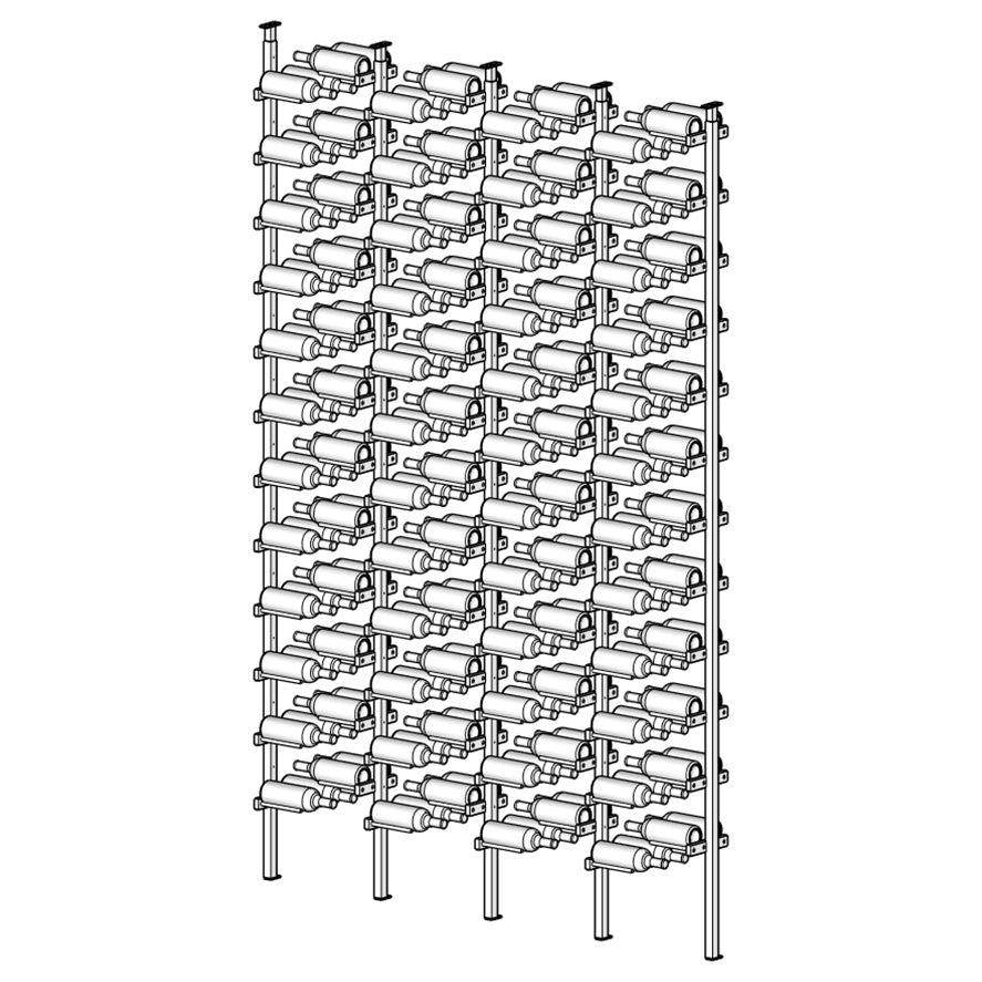 Premier Cru Wine Racks Premier Cru Modern - ZeroGravity - Four Racks (21" Wide) - 2 Bottles Deep