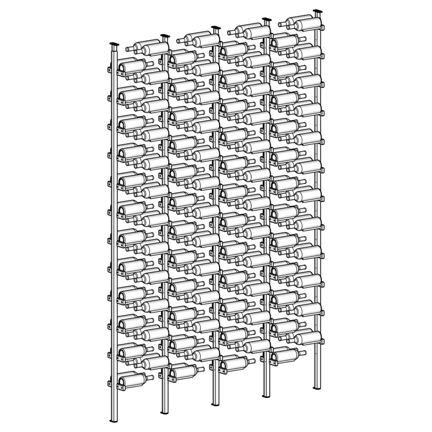 Premier Cru Wine Racks Premier Cru Modern - ZeroGravity - Four Racks (21" Wide) - 2 Bottles Deep
