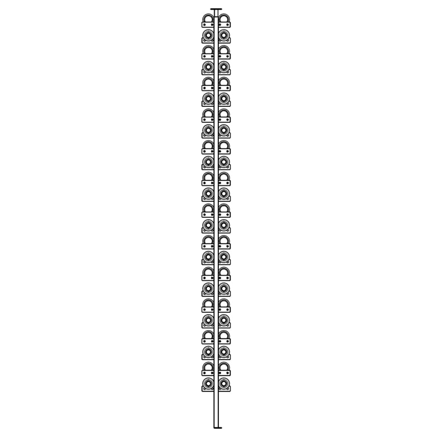 Premier Cru Wine Racks Premier Cru Modern - ZeroGravity - Four Racks (21" Wide) - 2 Bottles Deep