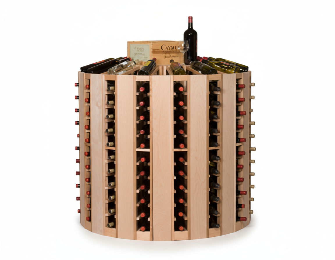 Casier à vin en bois Retail 21 Rounder