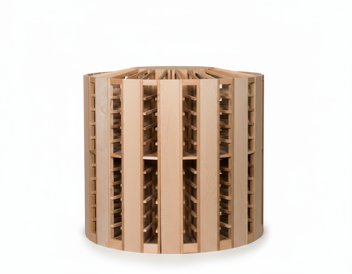 Casier à vin en bois Retail 21 Rounder