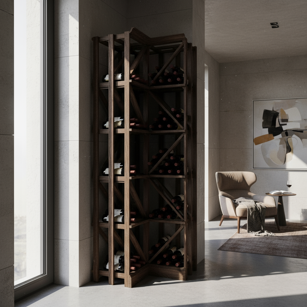 Single Diamond Bin - Premier Cru Premium Wooden Racking