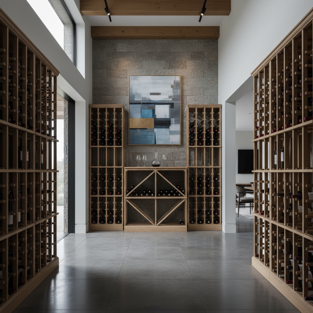 Half Height Diamond Bin - Premier Cru Premium Wooden Racking