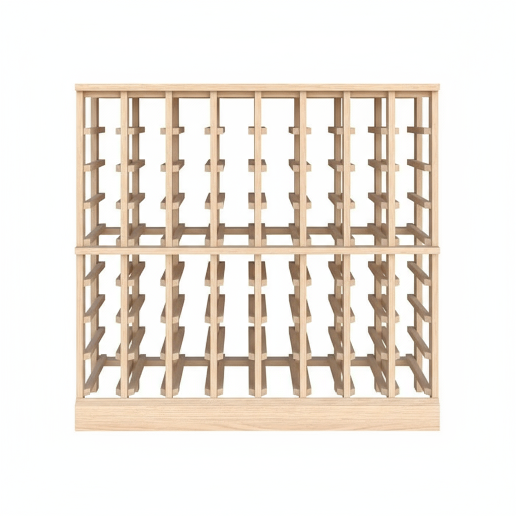 Demi-hauteur standard (750ml) 9 colonnes - Rangement en bois premium Premier Cru