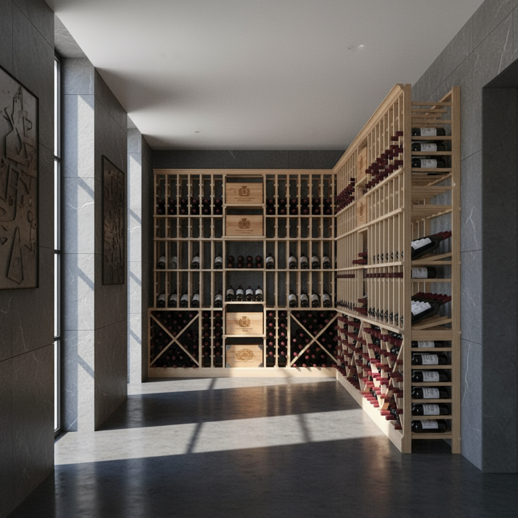 Casier 12 Bouteilles - Rangement en Bois Premium Premier Cru