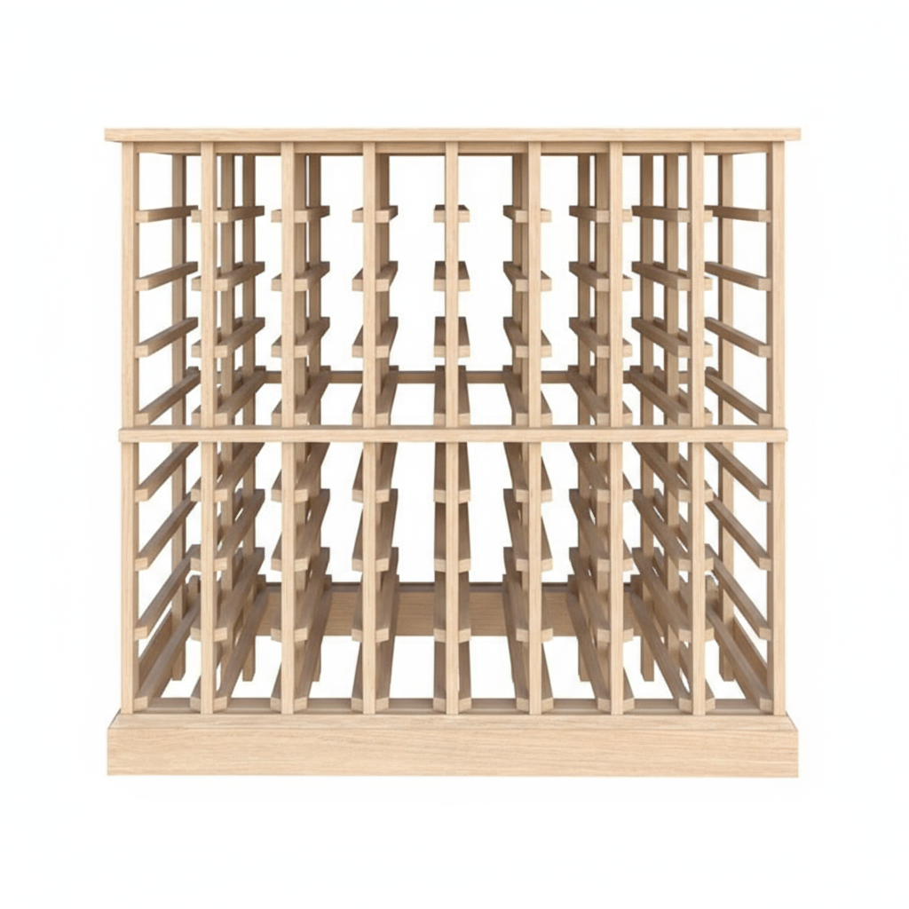 Premier Cru Wine Racks Standard (750ml) Double Deep Island - Premier Cru Premium Wooden Racking