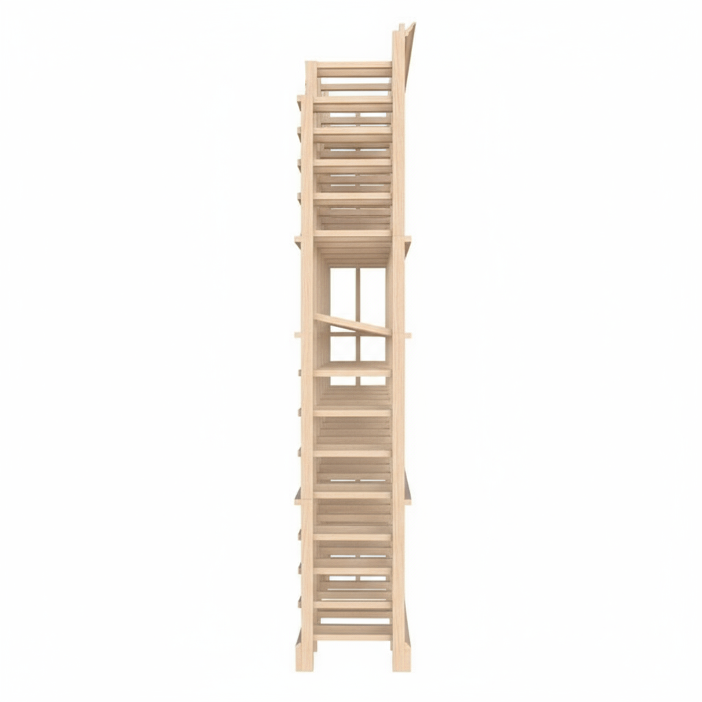 Premier Cru Wine Racks Waterfall Left - Premier Cru Premium Wooden Racking