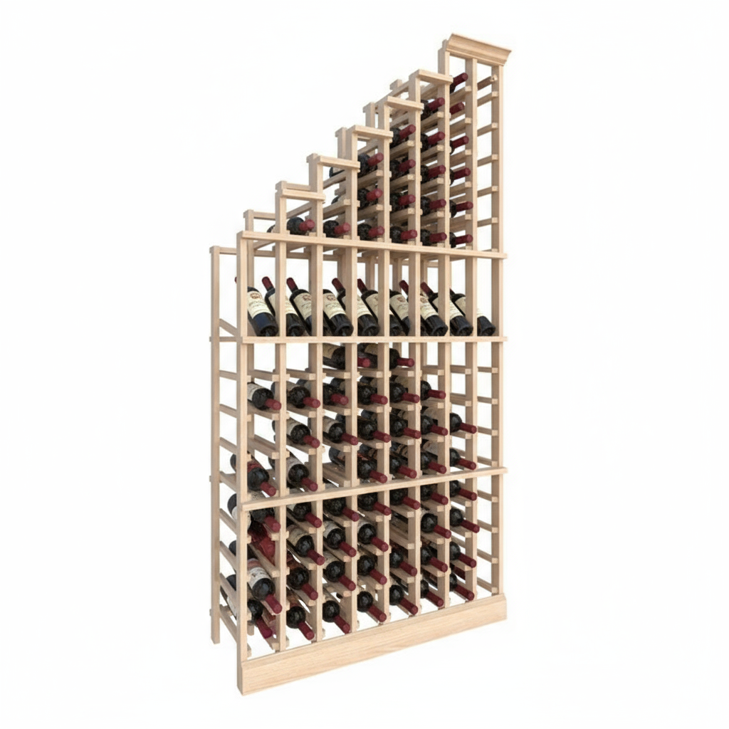 Premier Cru Wine Racks Waterfall Left - Premier Cru Premium Wooden Racking