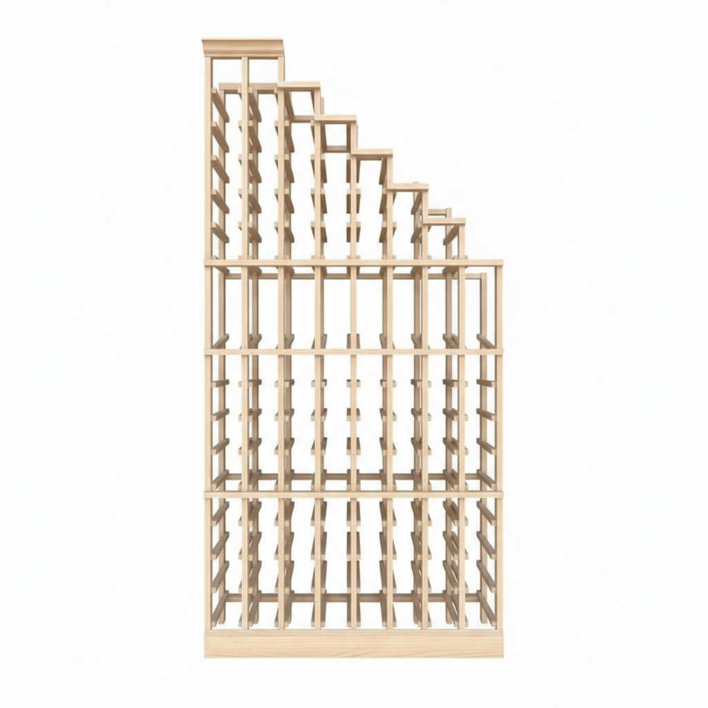 Premier Cru Wine Racks Waterfall Right - Premier Cru Premium Wooden Racking