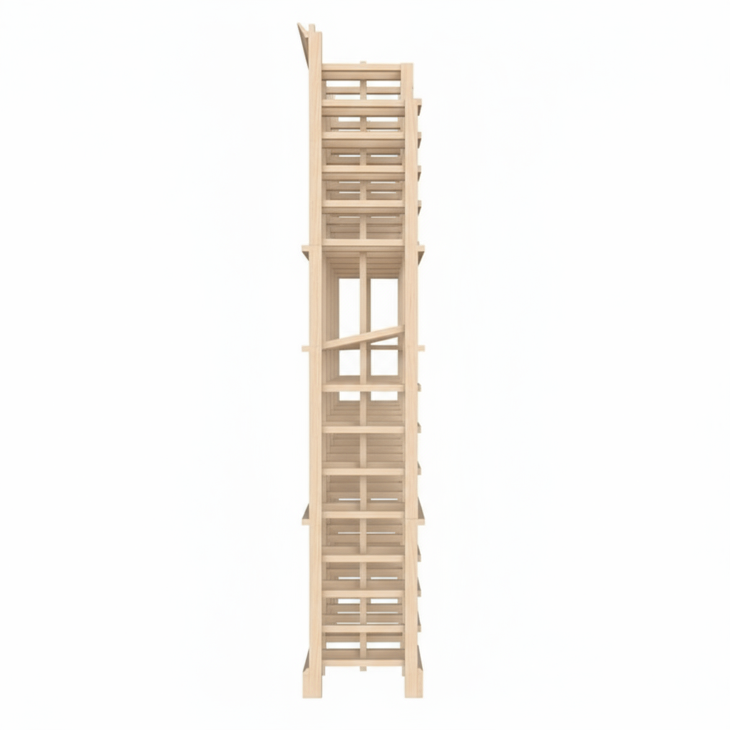 Premier Cru Wine Racks Waterfall Right - Premier Cru Premium Wooden Racking