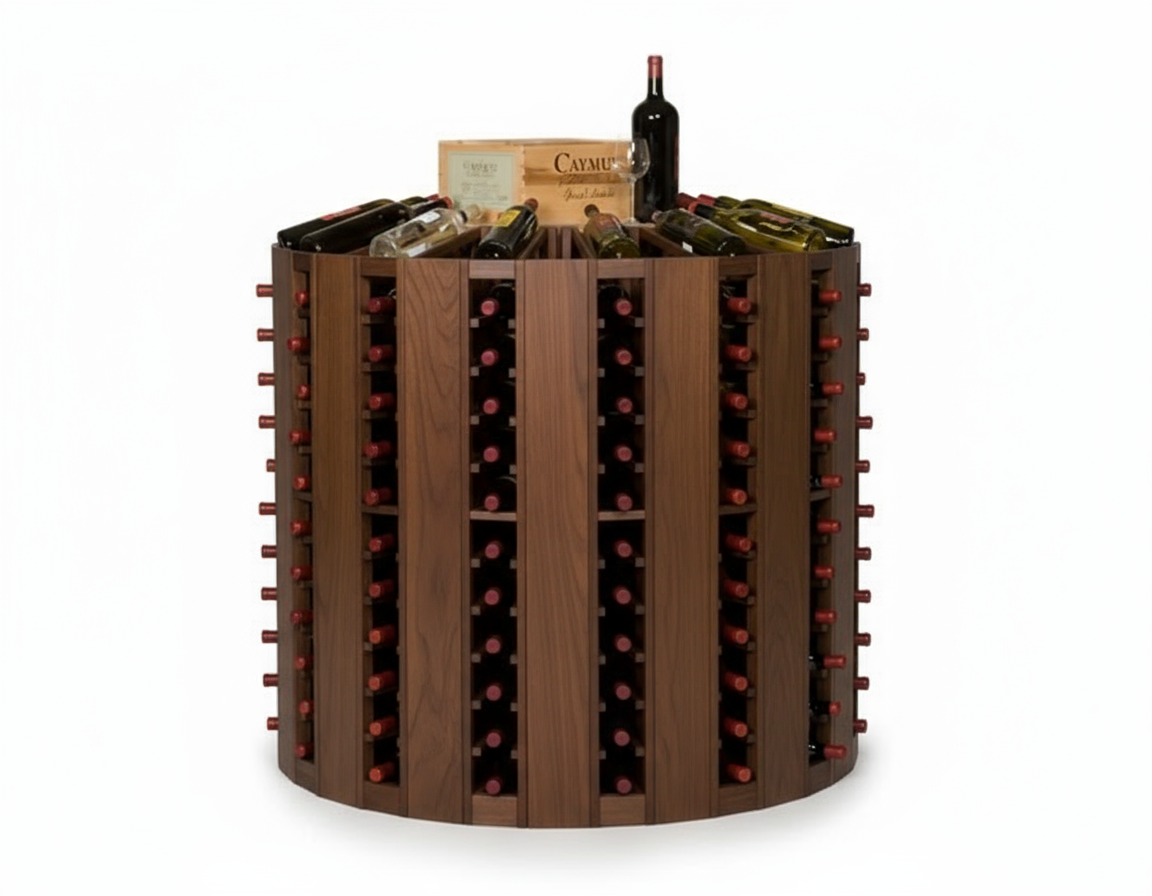 Premier Cru Wine Racks Retail 21 Rounder - Wood Wine Rack Canadian Toasted Maple