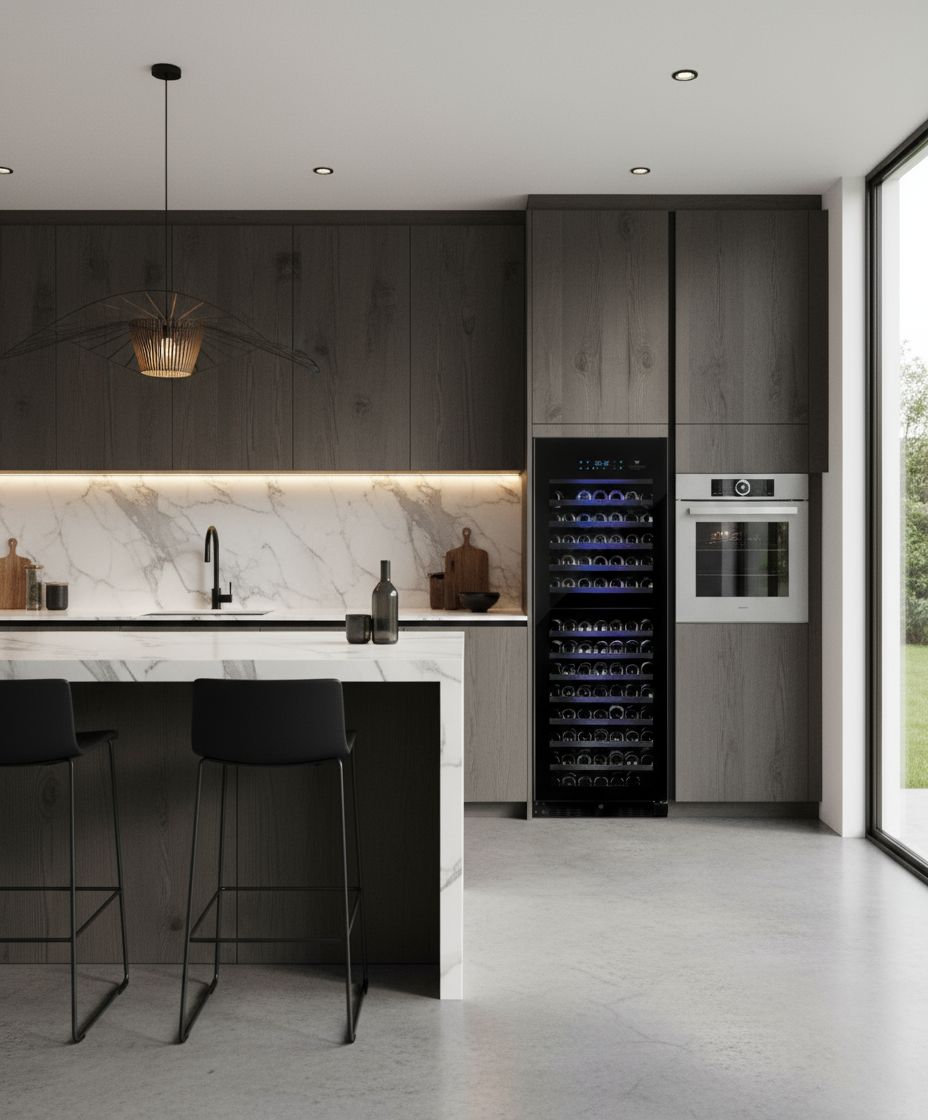Wine Cell'R Black Pearl Collection - Dual Zone - 181 Bottles