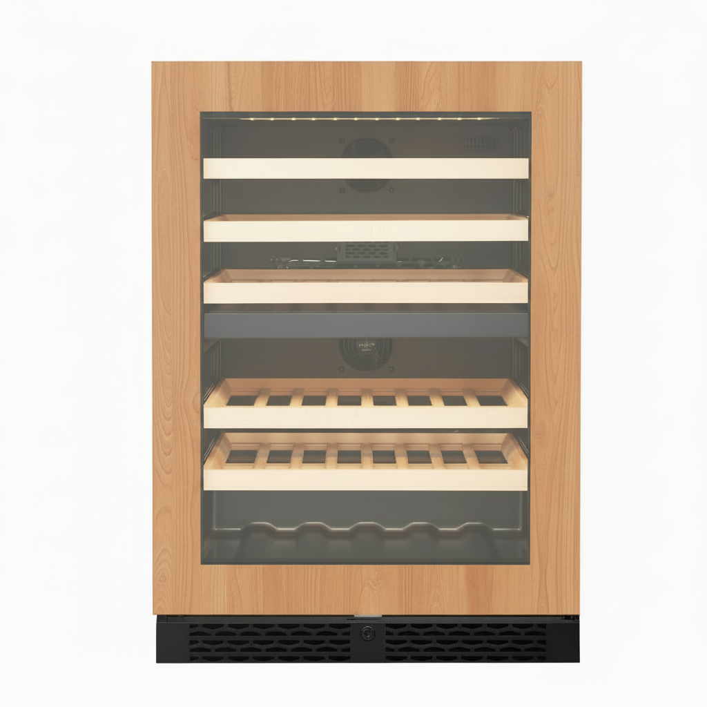 Vantaggio Wine Cellars Vantaggio V54 Dual Zone Wine Cooler Panel Ready - Glass Door