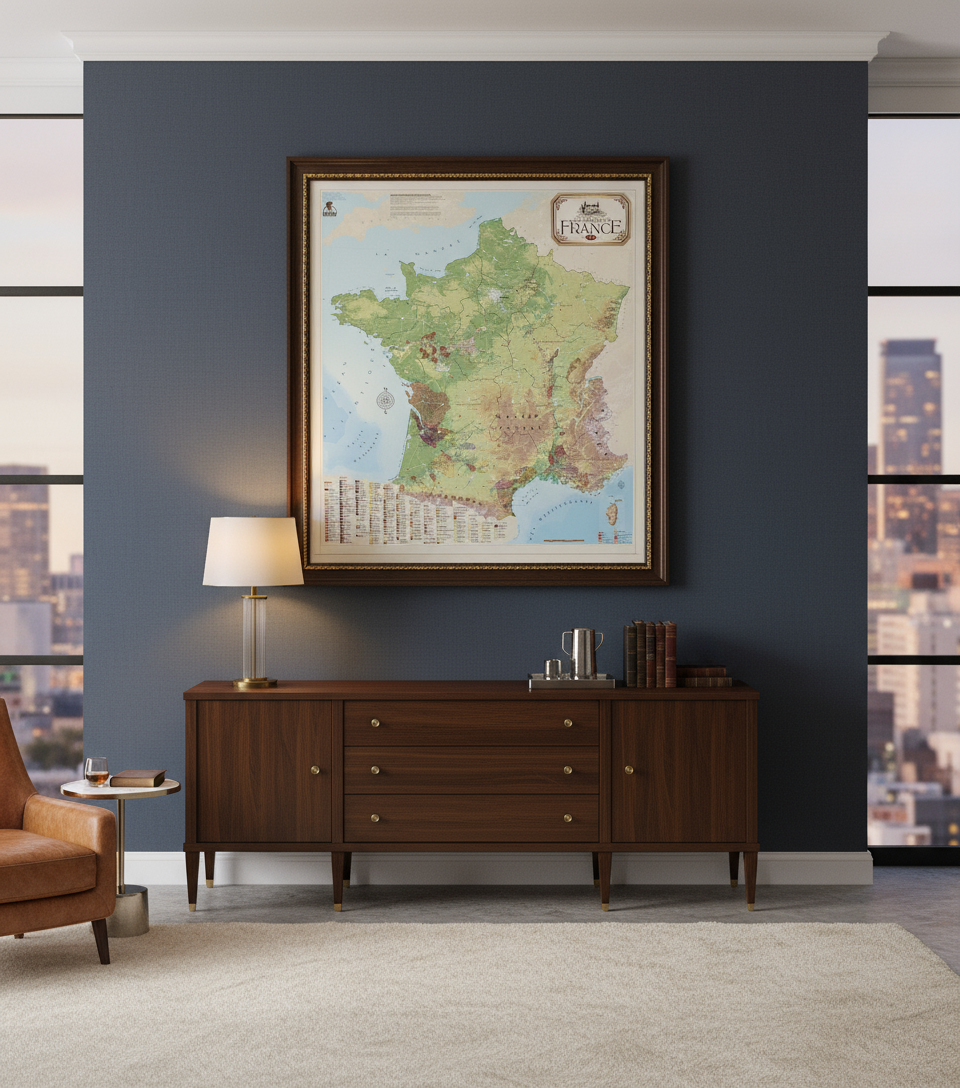 Wine Regions of France Map