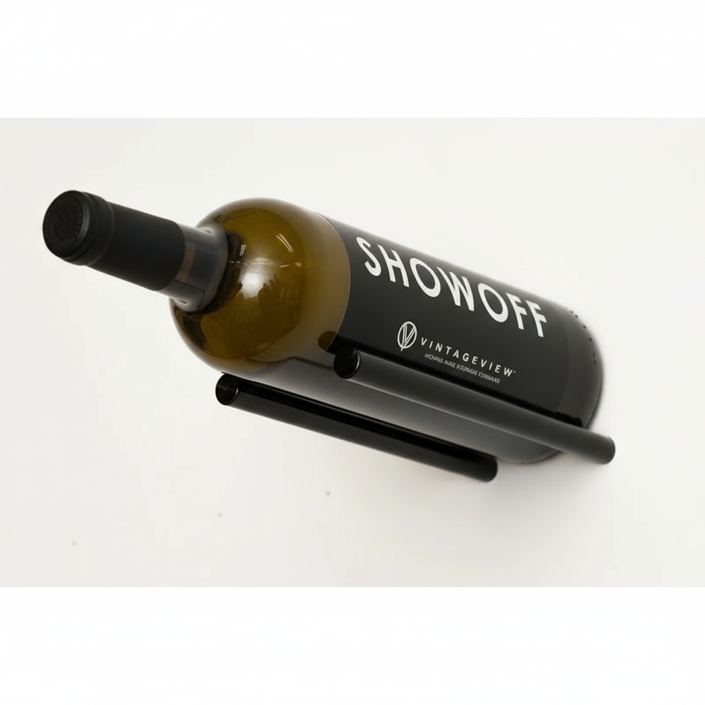 Vino Rails 1 (cork forward wall mounted wine rack peg)