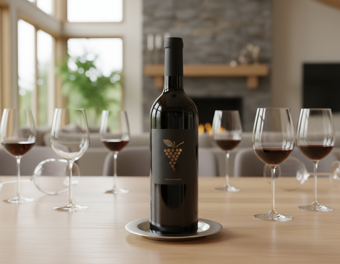Sous-verre pratique pour bouteille de vin