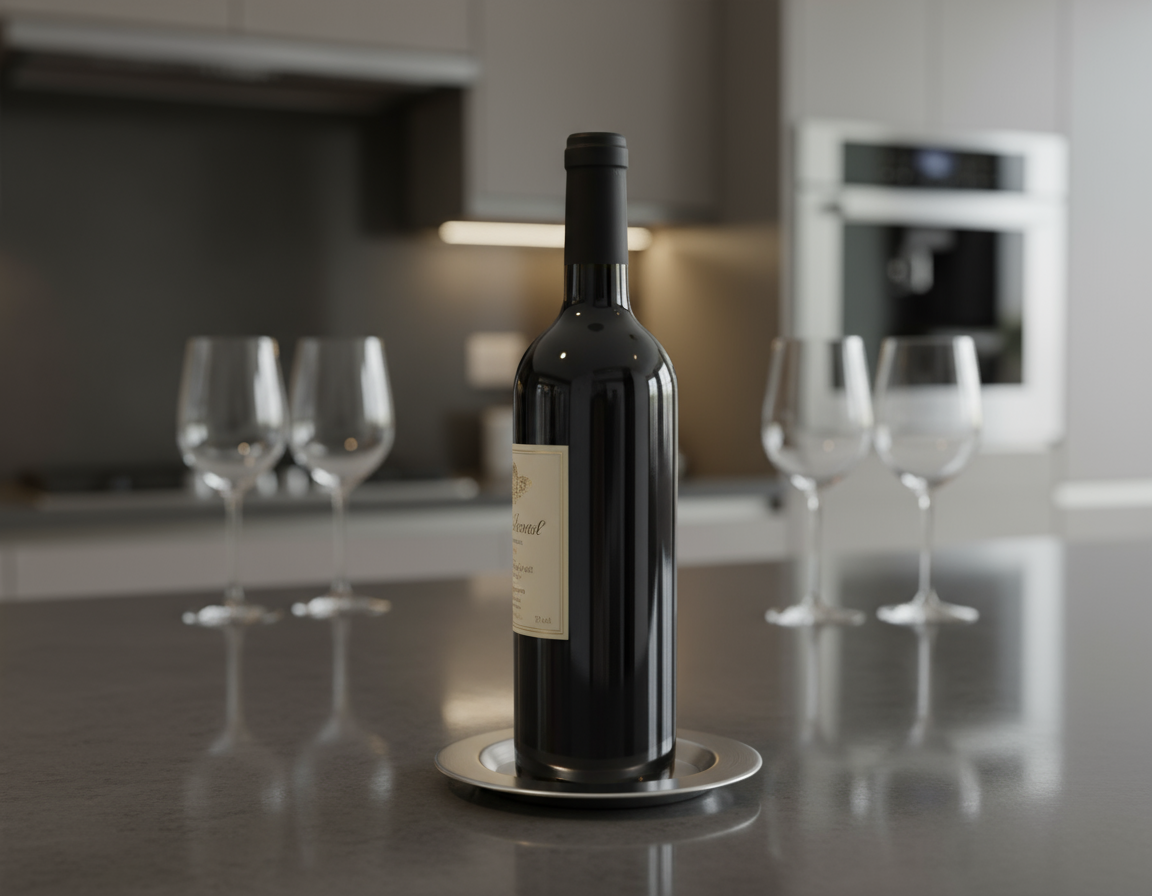 Sous-verre pratique pour bouteille de vin
