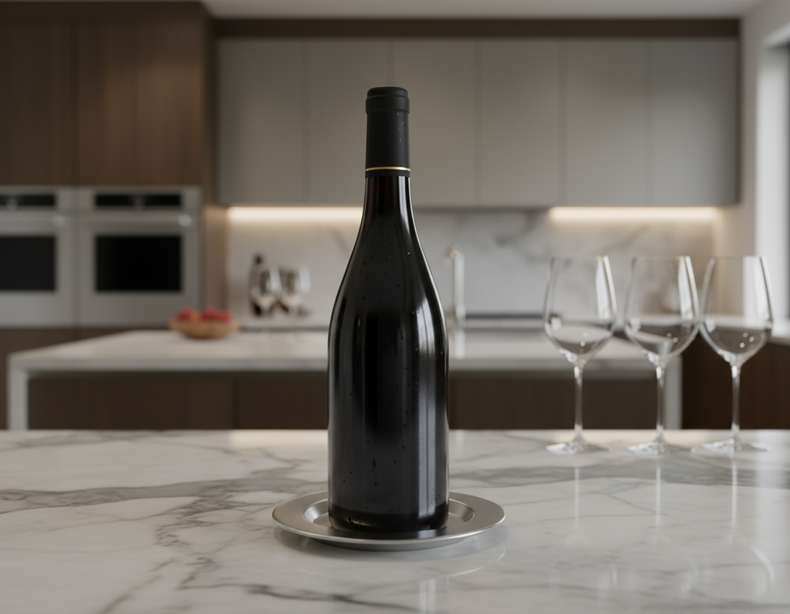 Sous-verre pratique pour bouteille de vin