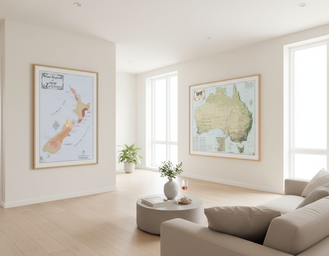Australia & New Zealand Wine Map