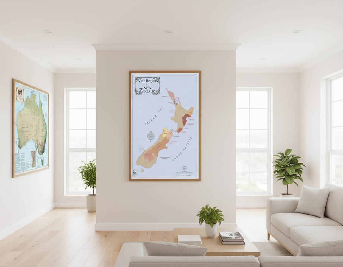 Australia & New Zealand Wine Map