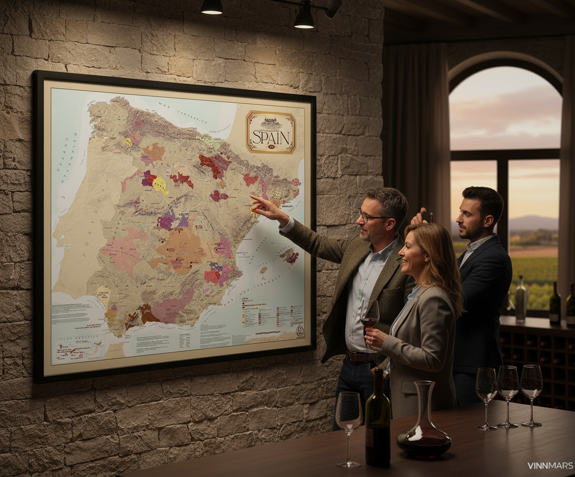Spain Wine Map