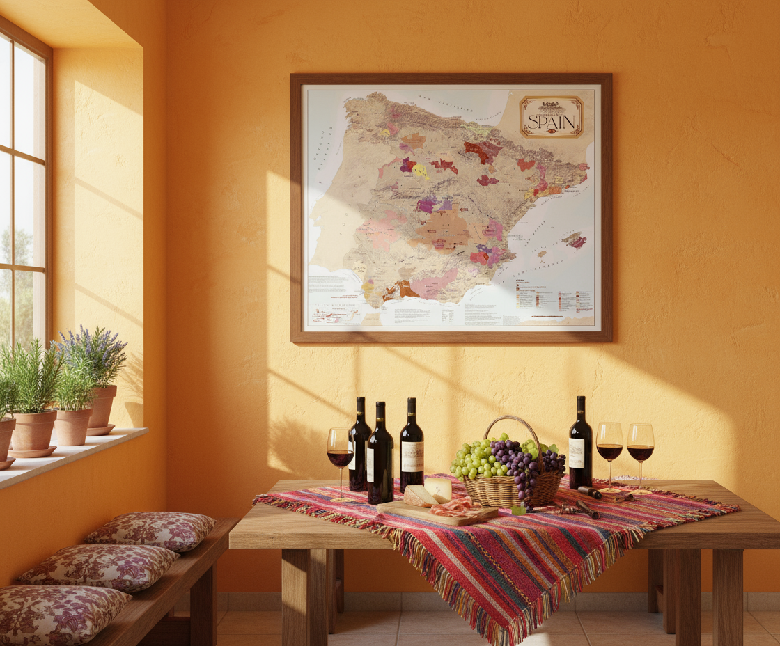 Spain Wine Map