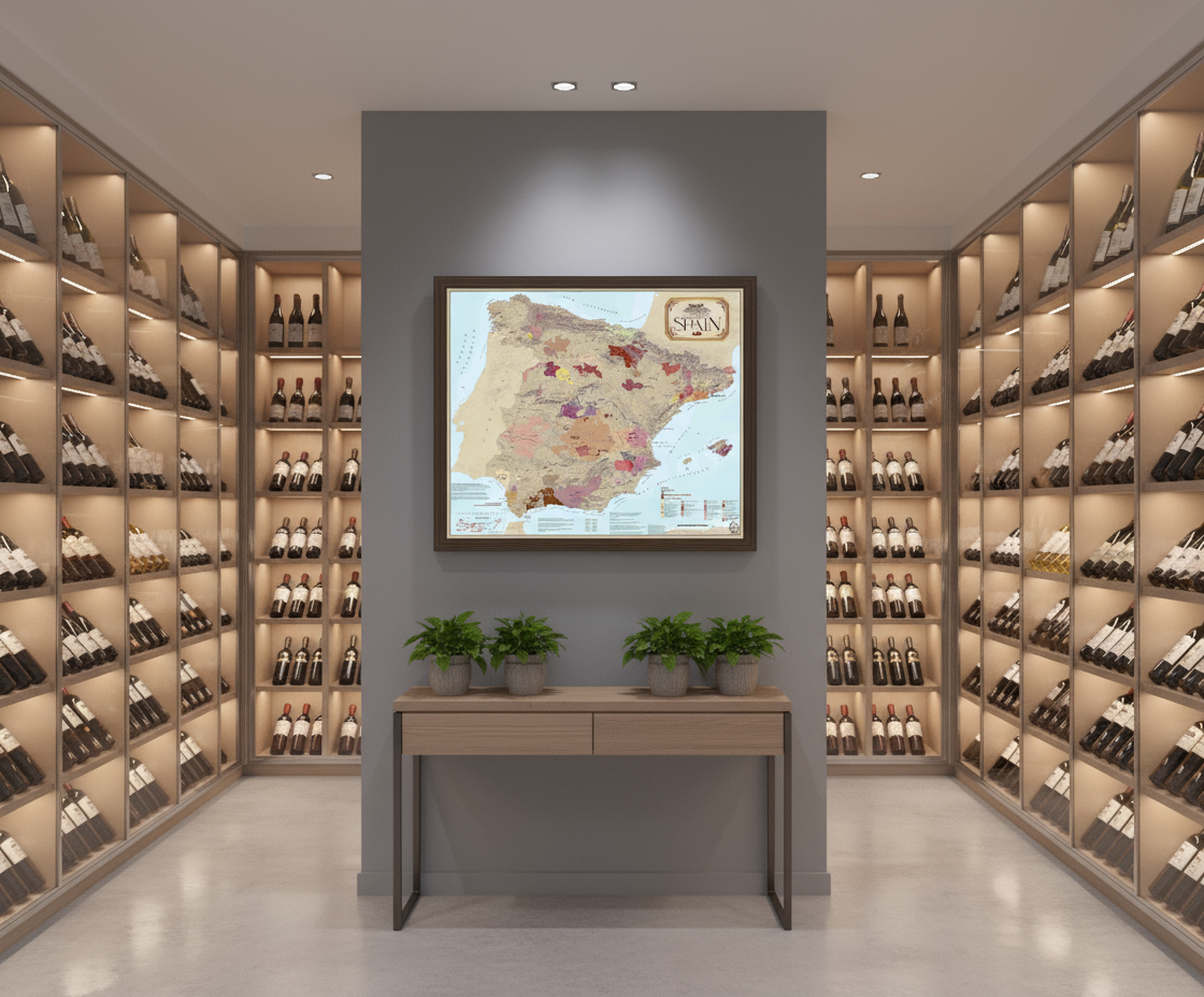 Carte des vins d'Espagne