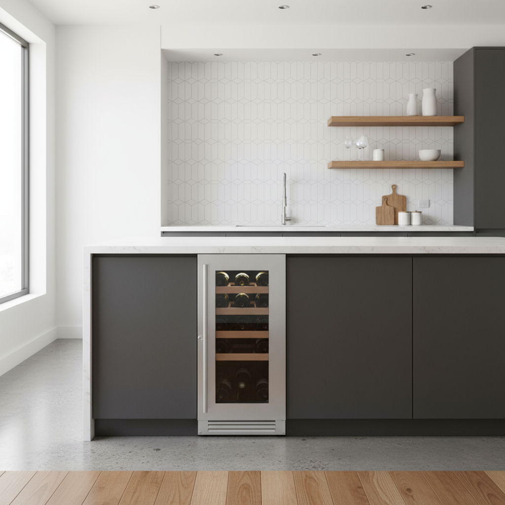 Vantaggio Wine Cellars Vantaggio V20 Single Zone Stainless Steel Wine Cooler
