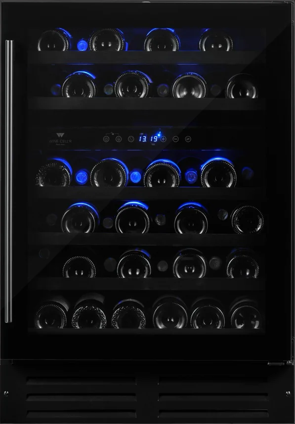 Wine Cell'R Collection Black Pearl Wine Cabinet Dual Zone - 46 Bottle