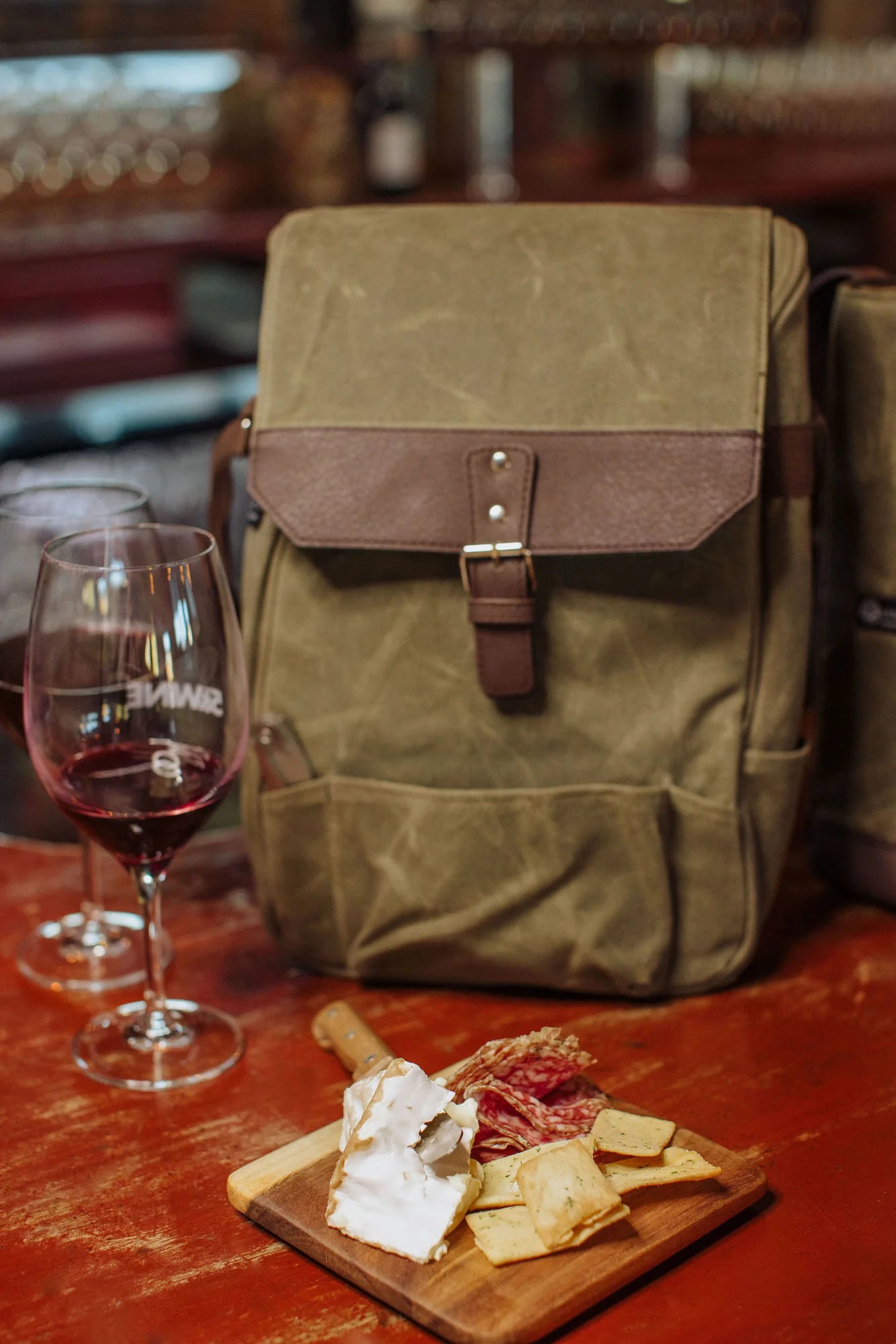 2 Bottle Insulated Wine & Cheese Bag