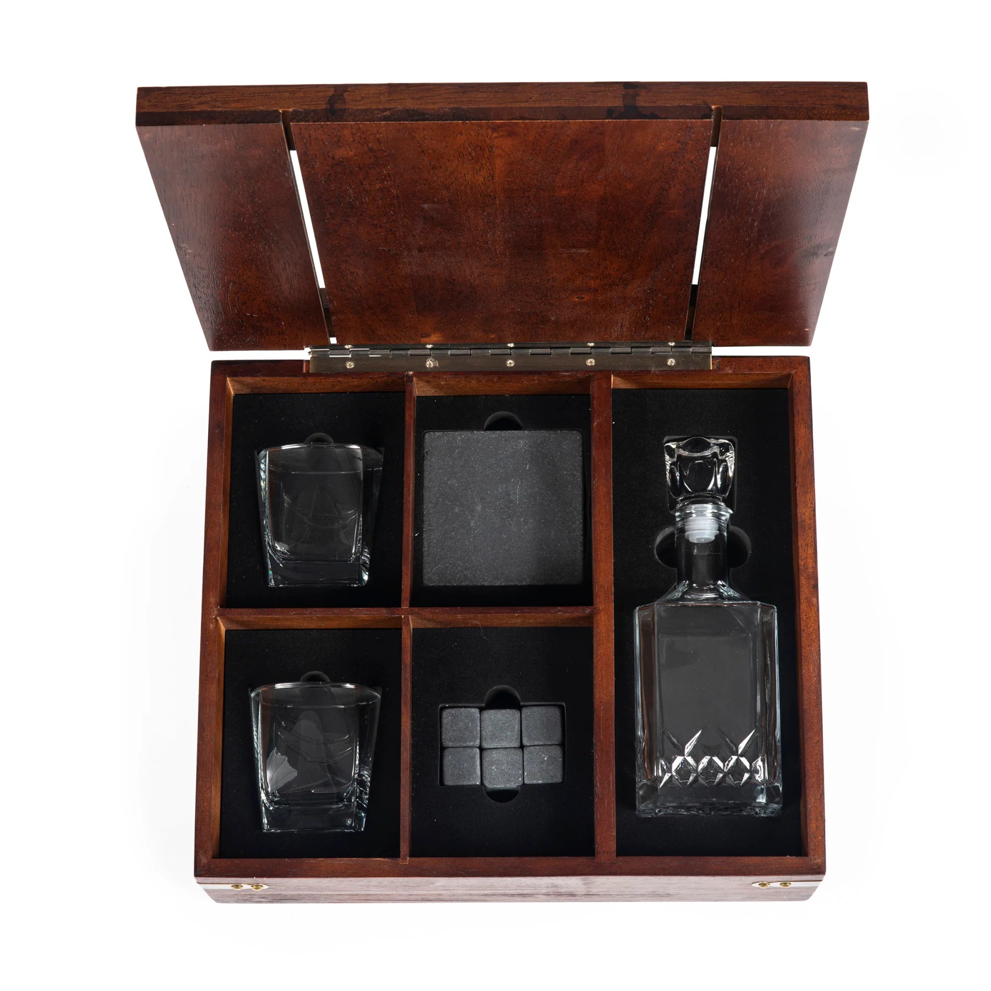 Whiskey Box Gift Set with Decanter