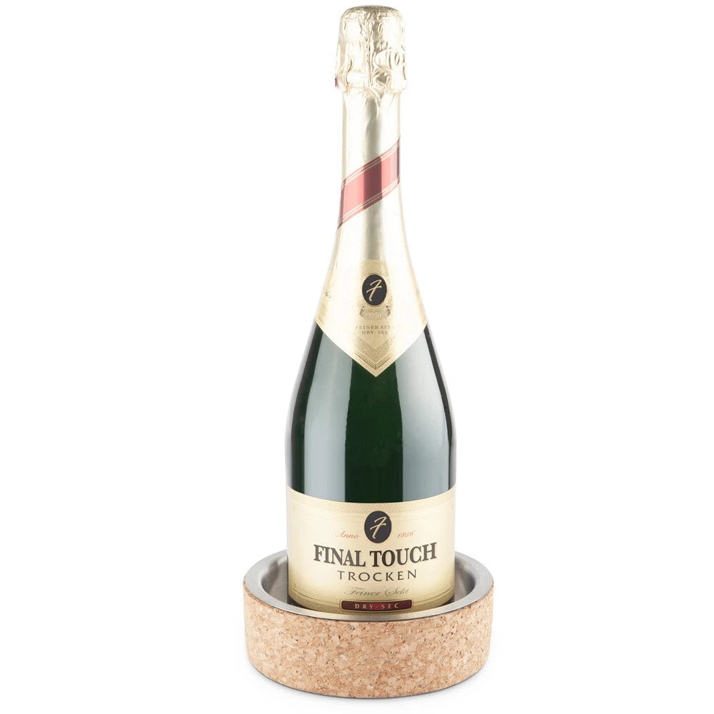 Final Touch Cork & Stainless Steel Bottle Holder